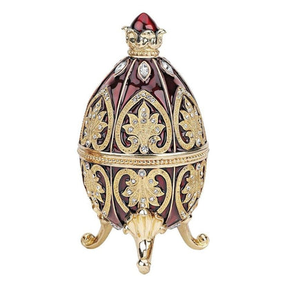 ALDO Decor > Artwork > Sculptures & Statues Imperial Romanov Style Easter Enameled  Eggs Alexander Palace Collection Set