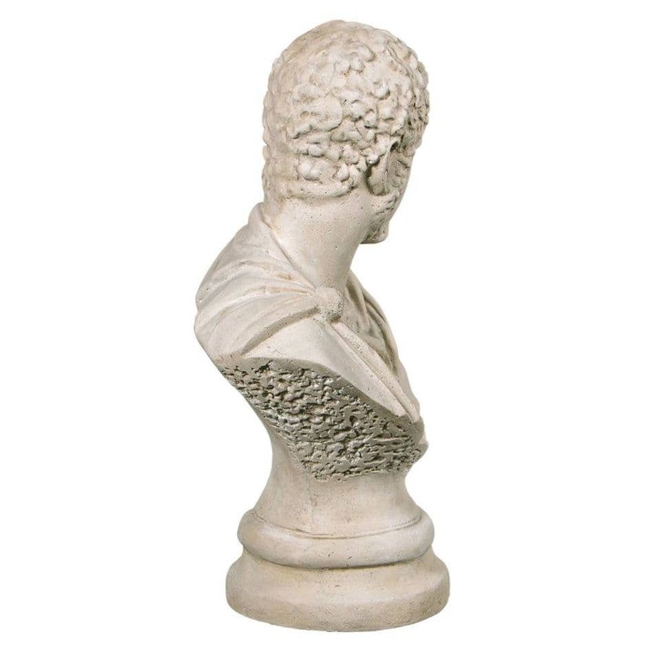 ALDO Décor>Artwork>Sculptures & Statues Roman Emperor Marcus Aurelius  Caracalla Sculptural Bust On Corinthian Pedestal