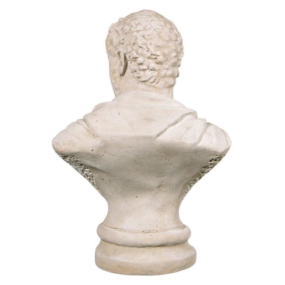 ALDO Décor>Artwork>Sculptures & Statues Roman Emperor Marcus Aurelius  Caracalla Sculptural Bust On Corinthian Pedestal