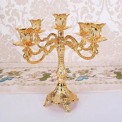 ALDO Décor>Artwork>Sculptures & Statues Vintage Metal 1-3 and 5 Arm Candlestick Candle Holders  Candelabra Centerpieces Home Decoration