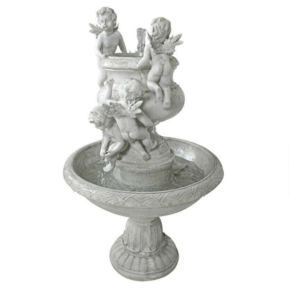 ALDO Decor > Fountains & Ponds French Style Angels at Play Sculptural Garden Fountain