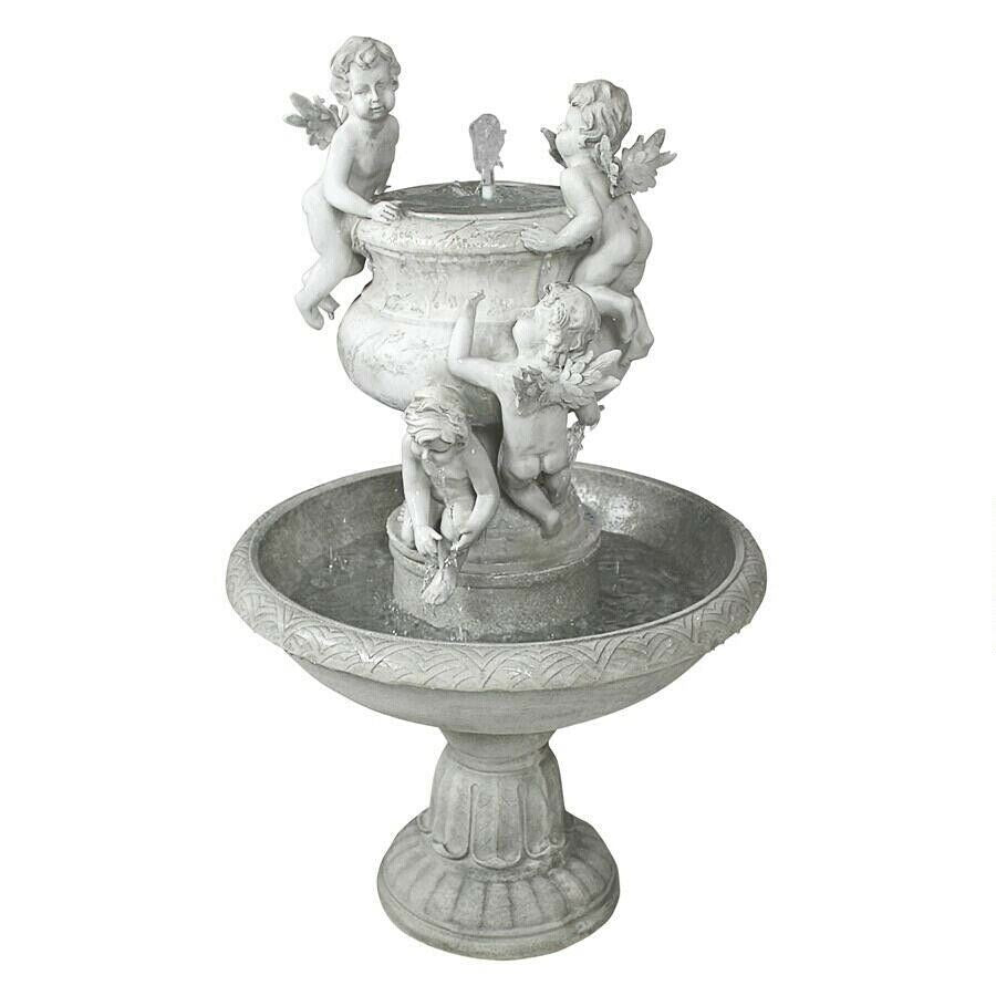 ALDO Decor > Fountains & Ponds French Style Angels at Play Sculptural Garden Fountain