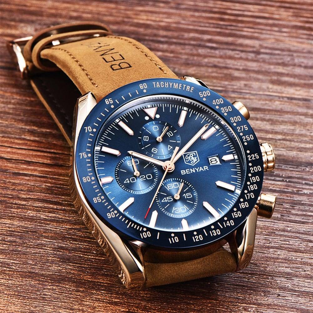 ALDO Décor > Watches Case Diameter 45mm x  Case Thickness 14mm" / NEW / Stainless Steel Military Wrist Sport Watch Chronograph For Man with Quartz Movement Blue Display Waterproof Luminous