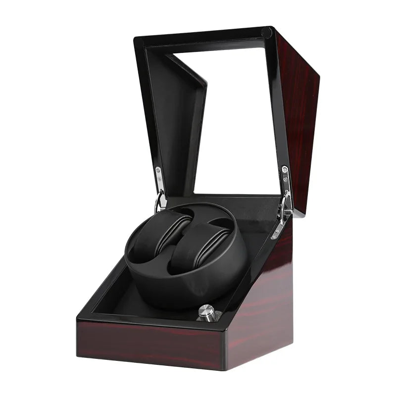 ALDO Décor > Watches Luxury Automatic Wood Polish Design Watch Winder Fine Stand Case With USB Power Adapter