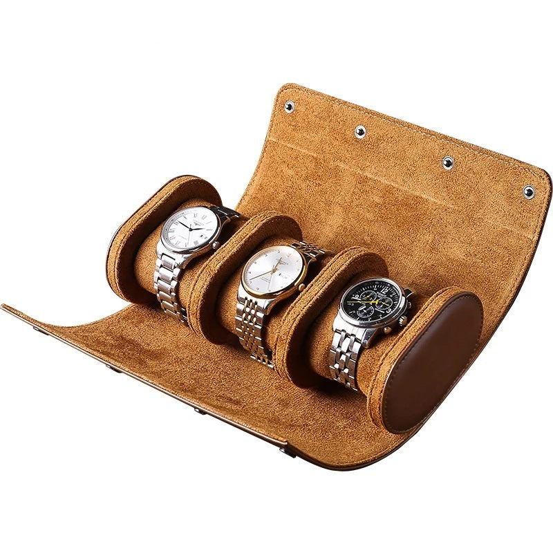 ALDO Décor > Watches Luxury Leather Watch Storage Orgonizers Travel Boxes for 1/2/3 Slots