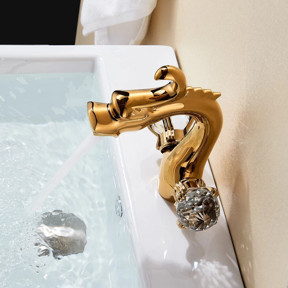 ALDO Hardware>Plumbing Fixtures Luxury Contemporary Bathroom Dragon Basin Faucet Deck Mounted.