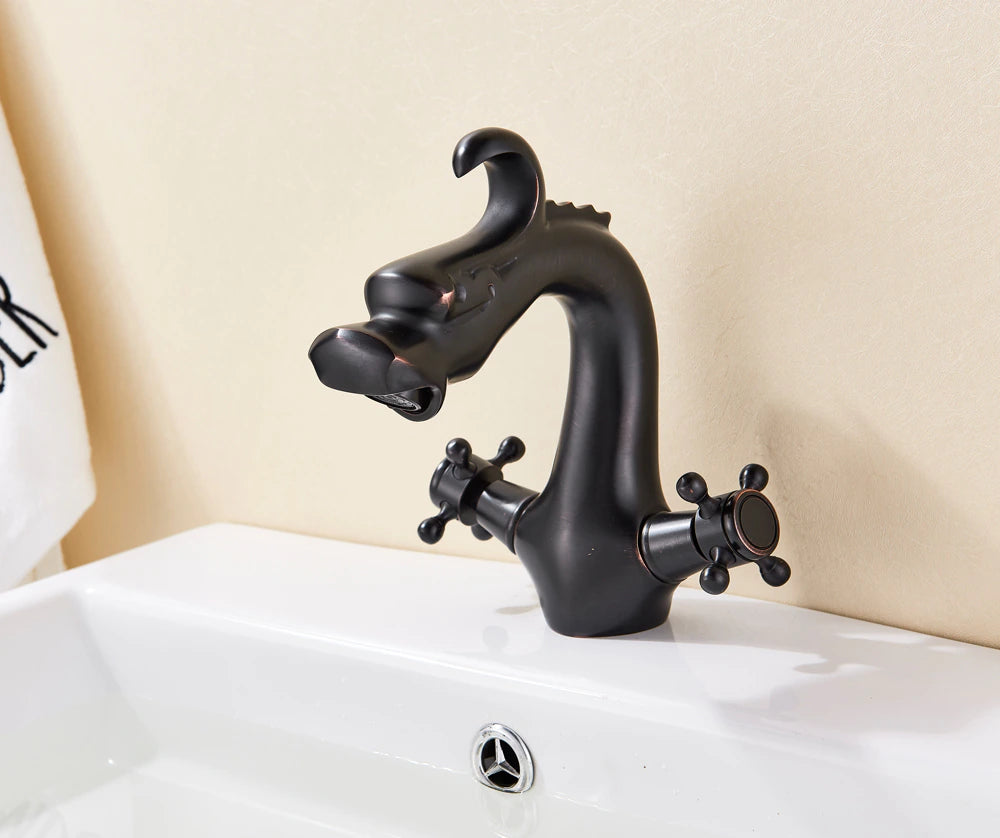 ALDO Hardware>Plumbing Fixtures Luxury Contemporary Bathroom Dragon Basin Faucet Deck Mounted.