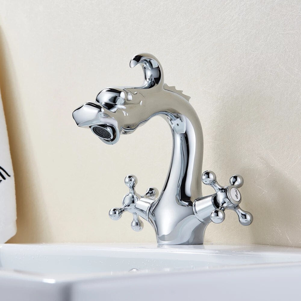 ALDO Hardware>Plumbing Fixtures Luxury Contemporary Bathroom Dragon Basin Faucet Deck Mounted.