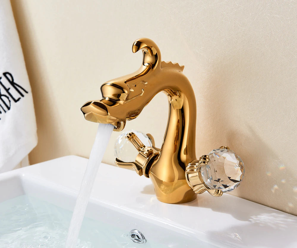 ALDO Hardware>Plumbing Fixtures Luxury Contemporary Bathroom Dragon Basin Faucet Deck Mounted.