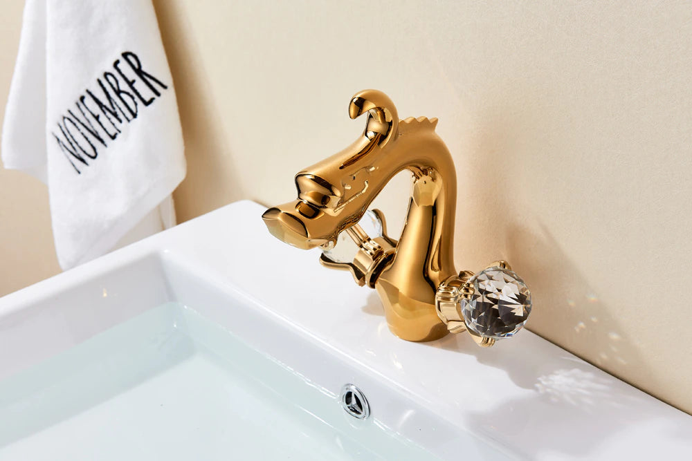 ALDO Hardware>Plumbing Fixtures Luxury Contemporary Bathroom Dragon Basin Faucet Deck Mounted.