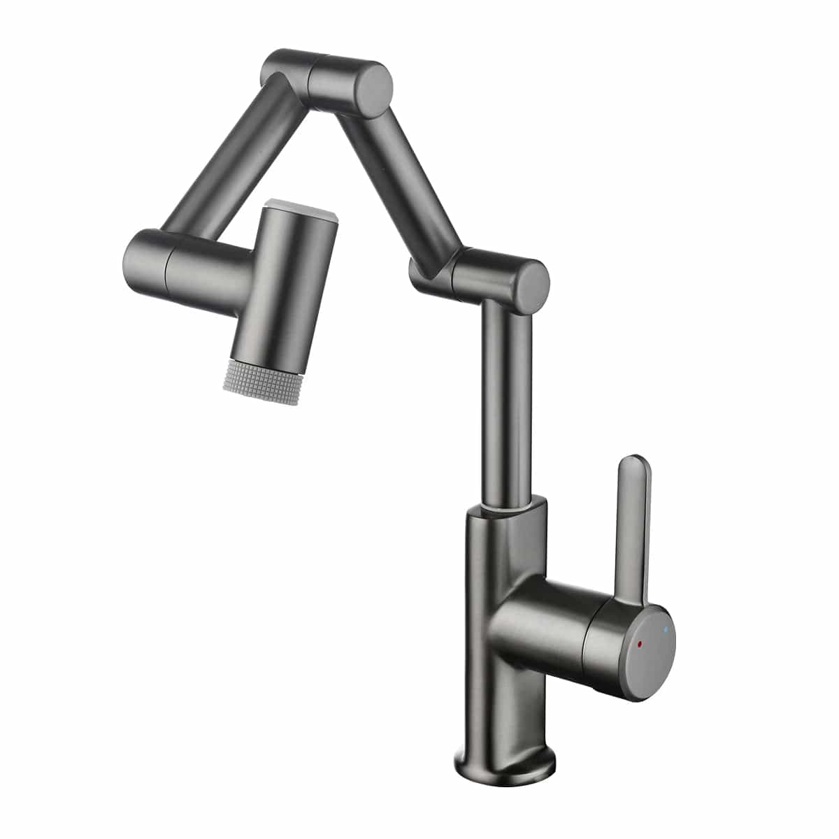 ALDO Hardware>Plumbing Fixtures Unique Folding Digital Display LED Basin Faucet Mixer 360 Rotation Multi-function Stream Sprayer