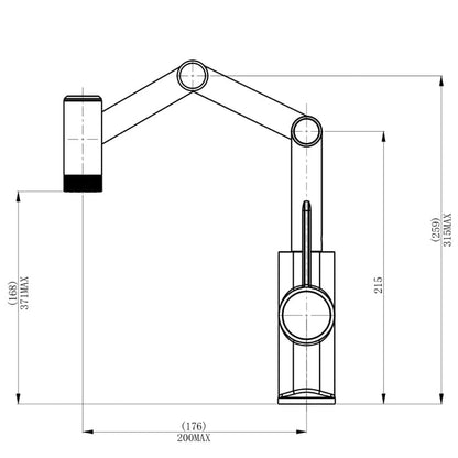 ALDO Hardware>Plumbing Fixtures Unique Folding Digital Display LED Basin Faucet Mixer 360 Rotation Multi-function Stream Sprayer