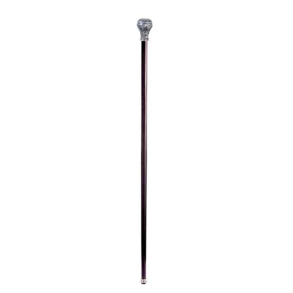 ALDO Health Care Mobility & Accessibility Canes & Walking Sticks 35.5"H / NEW / Wood Italian Solid Hardwood Ornamental Classic Flamboyant  Ball Pewter Walking Stick Collectible Gift