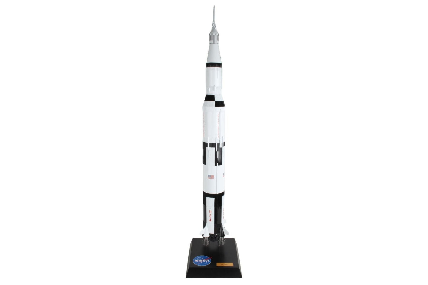 ALDO > Hobbies & Creative Arts> Collectibles> Scale Model 43.50" tall x 7.75" wide at base / New / wood NASA Saturn V Legendary Moon Rocket XLarge LSV  Wood  Model Spacecraft