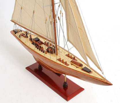 ALDO Hobbies & Creative Arts> Collectibles> Scale Model America's Cup 1933 Endeavor J Class Sailboat Small Wood Model Yacht