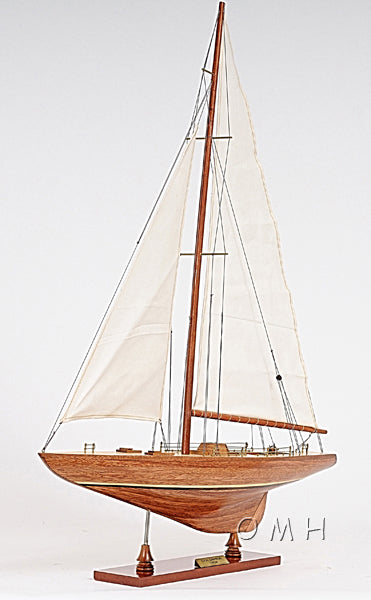 ALDO Hobbies & Creative Arts> Collectibles> Scale Model America's Cup Colombia J Class Classic Sailing Yacht Large Wood Model