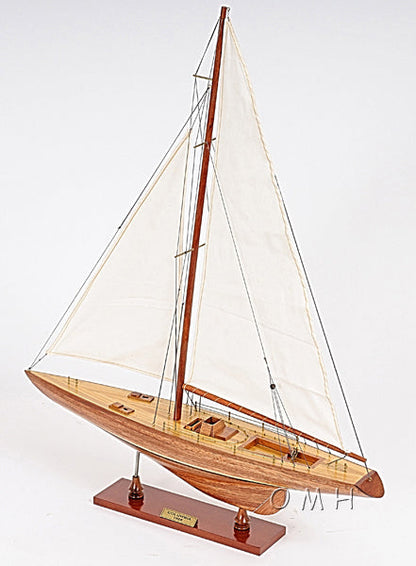 ALDO Hobbies & Creative Arts> Collectibles> Scale Model America's Cup Colombia J Class Classic Sailing Yacht Small Wood Model