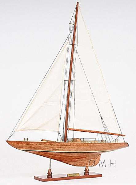 ALDO Hobbies & Creative Arts> Collectibles> Scale Model America's Cup Colombia J Class Classic Sailing Yacht Small Wood Model