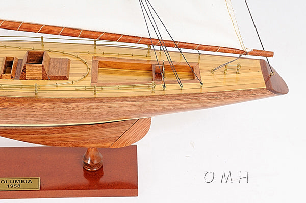 ALDO Hobbies & Creative Arts> Collectibles> Scale Model America's Cup Colombia J Class Classic Sailing Yacht Small Wood Model