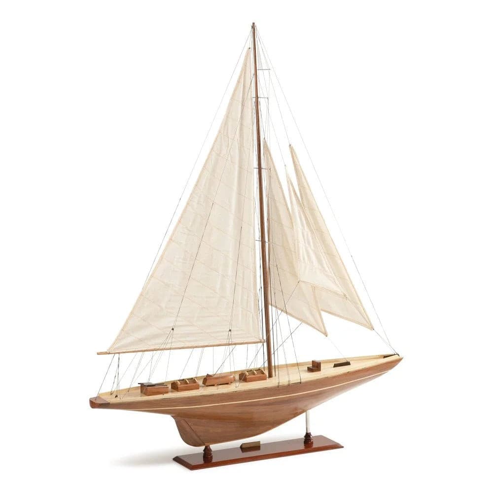 ALDO Hobbies & Creative Arts> Collectibles> Scale Model America's Cup Endeavor J Class Sailboat Small Wood Model Yacht by Authentic Models