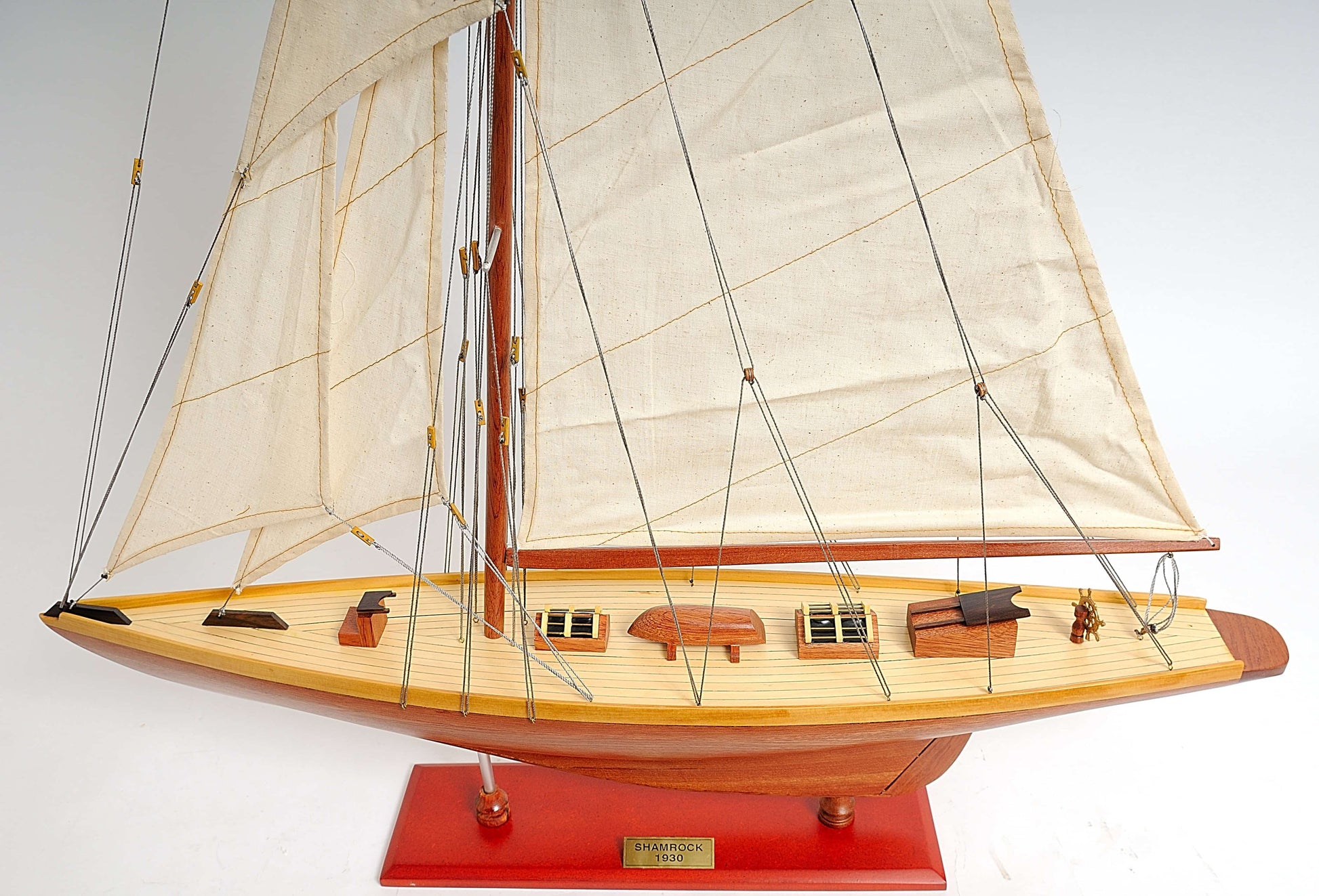 ALDO Hobbies & Creative Arts> Collectibles> Scale Model America's Cup Shamrock V is the J Class Classic Sailing Yacht Medium Wood Model