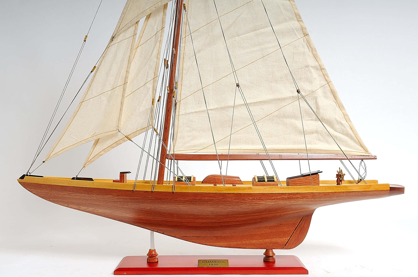 ALDO Hobbies & Creative Arts> Collectibles> Scale Model America's Cup Shamrock V is the J Class Classic Sailing Yacht Medium Wood Model