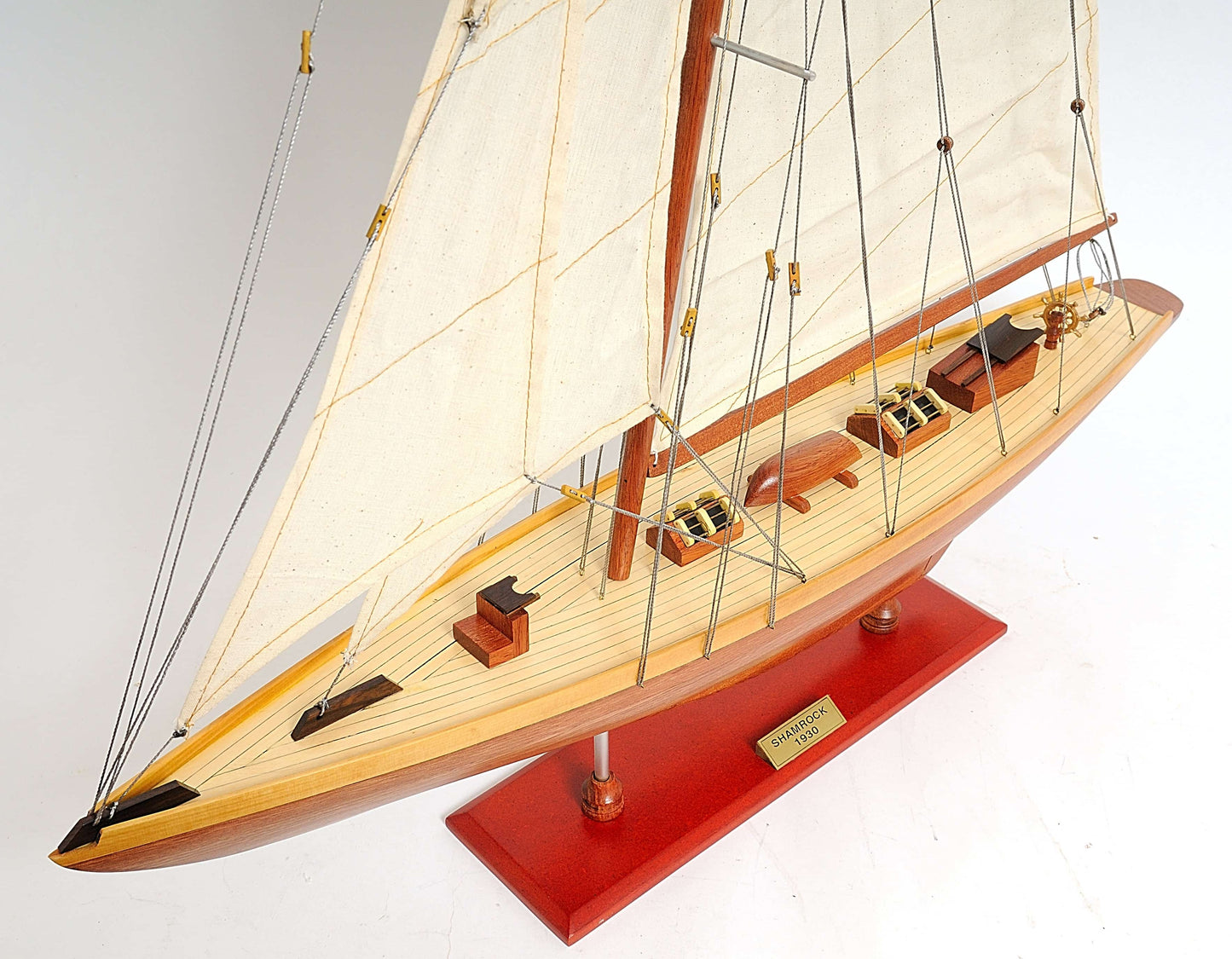 ALDO Hobbies & Creative Arts> Collectibles> Scale Model America's Cup Shamrock V is the J Class Classic Sailing Yacht Medium Wood Model