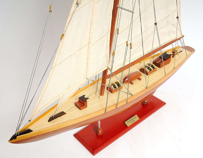 ALDO Hobbies & Creative Arts> Collectibles> Scale Model America's Cup Shamrock V is the J Class Classic Sailing Yacht Medium Wood Model