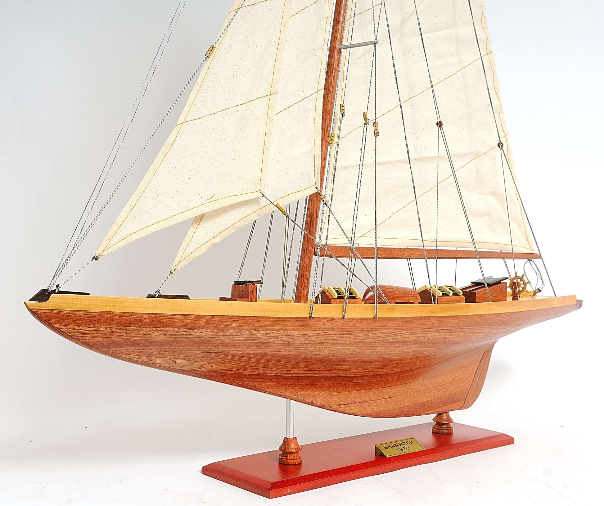 ALDO Hobbies & Creative Arts> Collectibles> Scale Model America's Cup Shamrock V is the J Class Classic Sailing Yacht Medium Wood Model