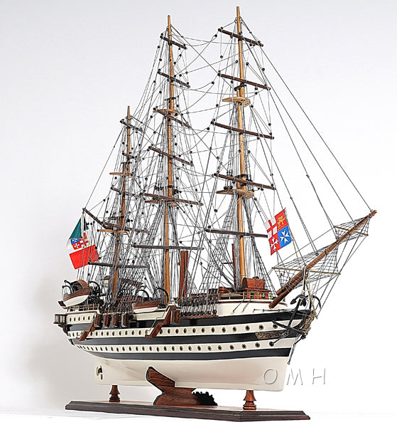 ALDO Hobbies & Creative Arts> Collectibles> Scale Model Amerigo Vespucci Italian Royal Navy Tall War Ship Wood Model Sailboat Assembled