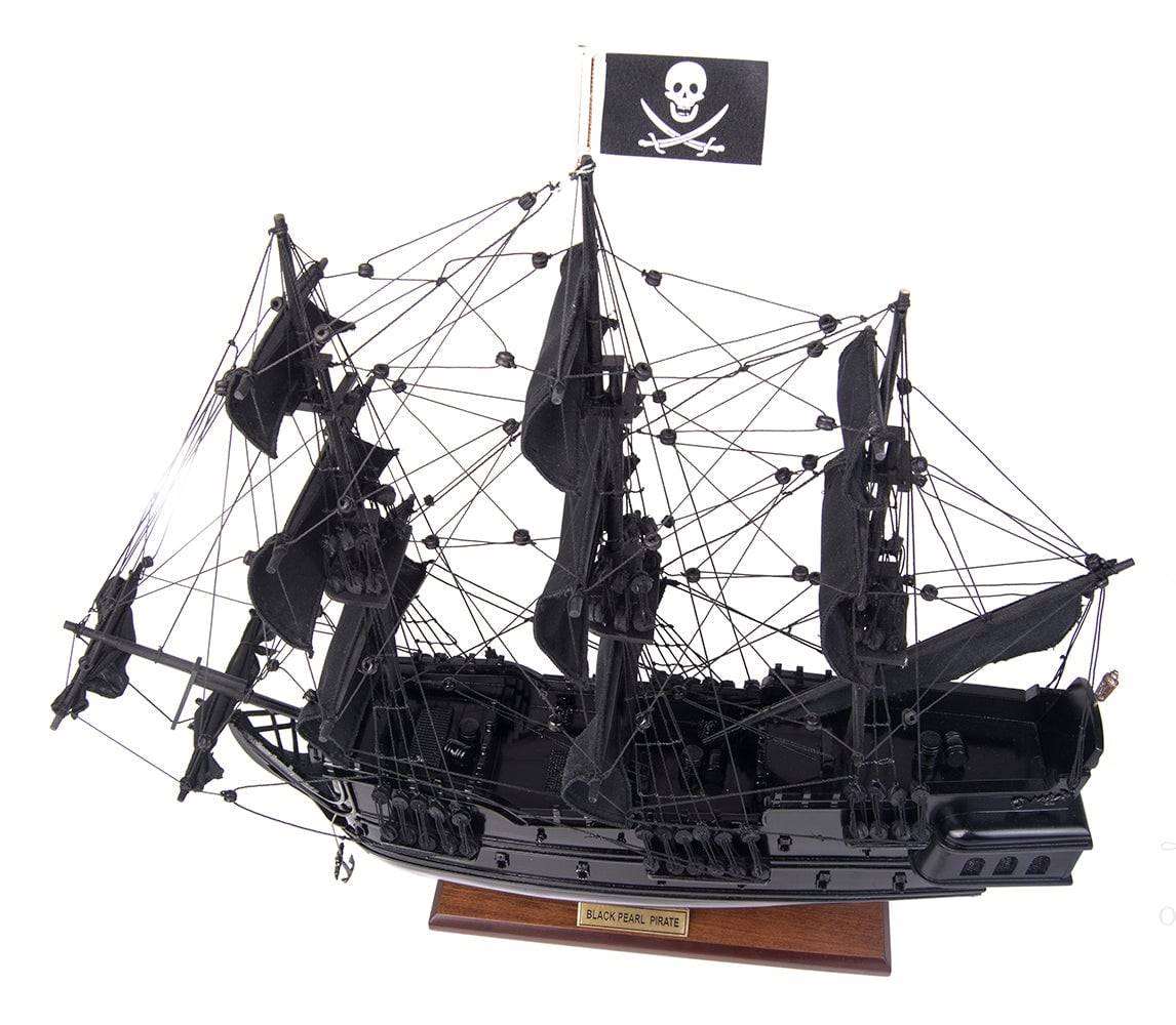 ALDO Hobbies & Creative Arts> Collectibles> Scale Model Black Pearl Pirates of The Caribbean Exclusive Edition Small Tall Ship Wood Model Sailboat Assembled