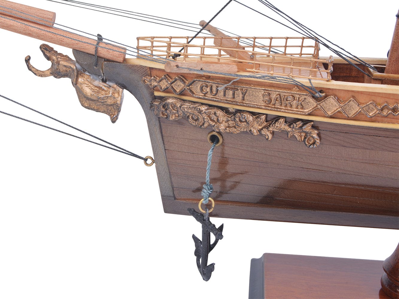 ALDO Hobbies & Creative Arts> Collectibles> Scale Model Cutty Sark China Clipper Tall Ship Small Wood Model Sailboat Assembled