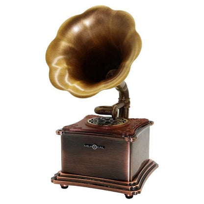 ALDO > Hobbies & Creative Arts> Collectibles> Scale Model Gramophone Shape Rechargeable Retro Bluetooth Speaker USB