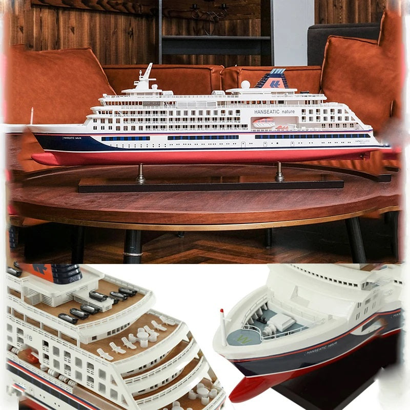 ALDO Hobbies & Creative Arts> Collectibles> Scale Model Hanseatic Nature Luxury Passenger Cruise Ship Ocean Liner Extra large  Wood Model Assembled