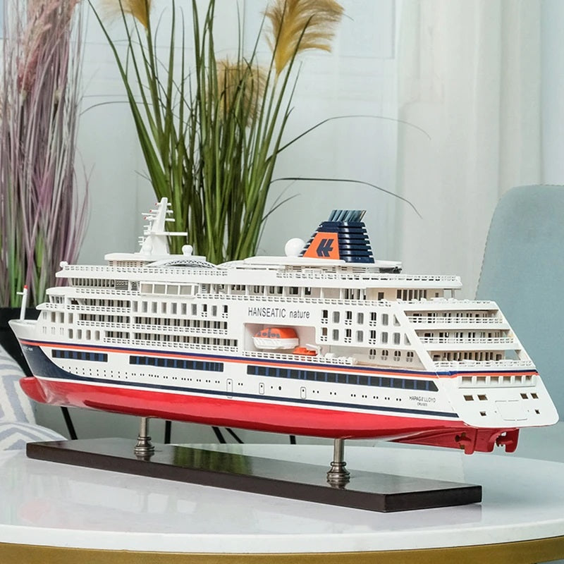 ALDO Hobbies & Creative Arts> Collectibles> Scale Model Hanseatic Nature Luxury Passenger Cruise Ship Ocean Liner Extra large  Wood Model Assembled