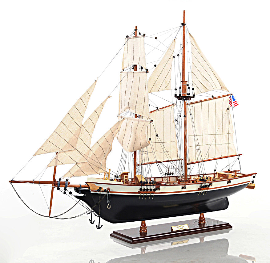 ALDO > Hobbies & Creative Arts> Collectibles> Scale Model Harvey Baltimore Clipper Painted Tall Ship Large Wood Model Boat  Assembled