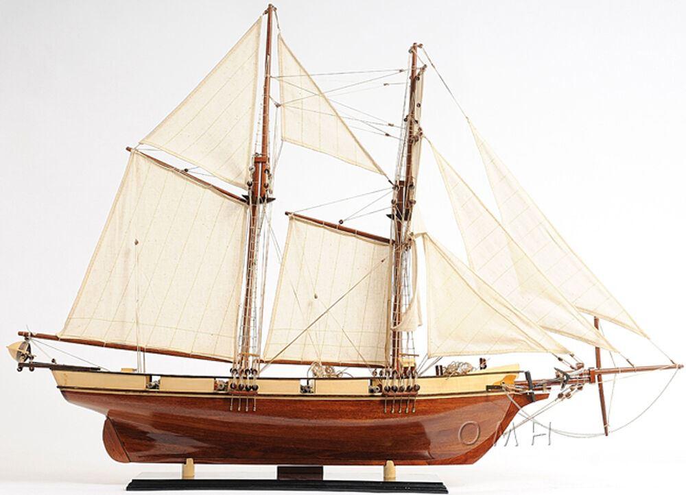 ALDO > Hobbies & Creative Arts> Collectibles> Scale Model Harvey Baltimore Clipper Tall Ship Large Wood Model Boat  Assembled