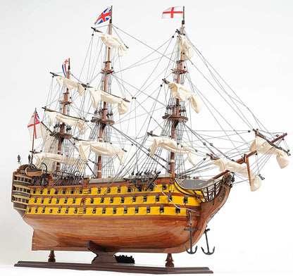 ALDO Hobbies & Creative Arts> Collectibles> Scale Model HMS Victory Admiral Nelson Flagship Tall Ship Large Sailboat Exclusive Edition Wood Painted Model Assembled