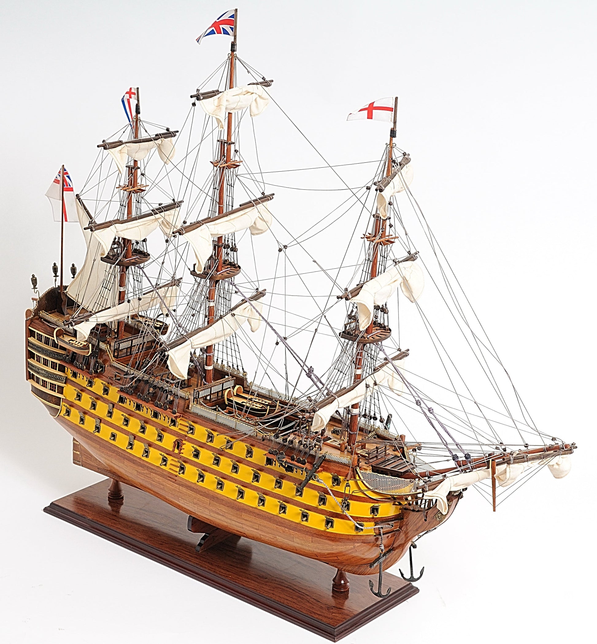 ALDO Hobbies & Creative Arts> Collectibles> Scale Model HMS Victory Admiral Nelson Flagship Tall Ship Large Sailboat Exclusive Edition Wood Painted Model Assembled