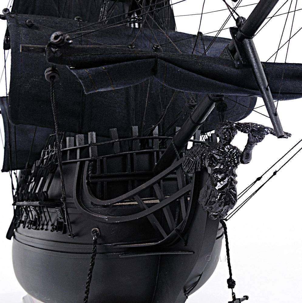 ALDO Hobbies & Creative Arts> Collectibles> Scale Model L: 28 W: 8 H: 24 Inches / NEW / Wood Black Pearl Pirates Flying Dutchman of The Caribbean Medium Tall Ship Wood Model Sailboat Assembled