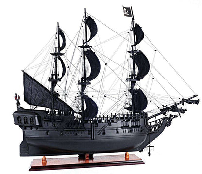 ALDO Hobbies & Creative Arts> Collectibles> Scale Model L: 28 W: 8 H: 24 Inches / NEW / Wood Black Pearl Pirates Flying Dutchman of The Caribbean Medium Tall Ship Wood Model Sailboat Assembled