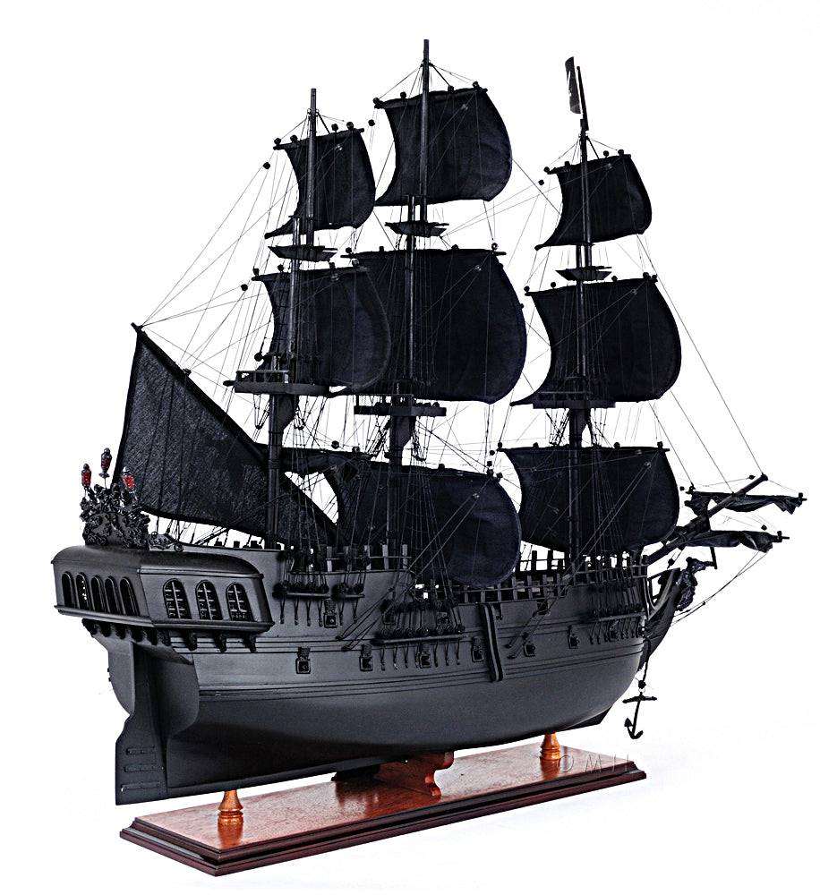 ALDO Hobbies & Creative Arts> Collectibles> Scale Model L: 28 W: 8 H: 24 Inches / NEW / Wood Black Pearl Pirates Flying Dutchman of The Caribbean Medium Tall Ship Wood Model Sailboat Assembled