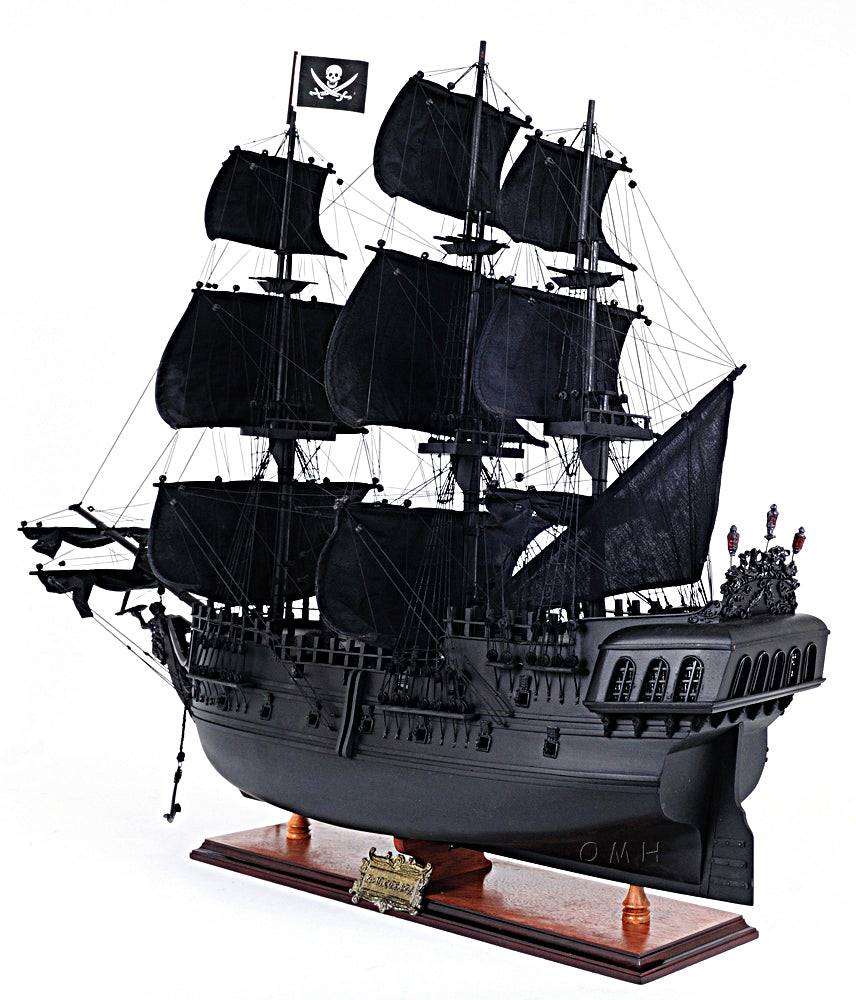 ALDO Hobbies & Creative Arts> Collectibles> Scale Model L: 28 W: 8 H: 24 Inches / NEW / Wood Black Pearl Pirates Flying Dutchman of The Caribbean Medium Tall Ship Wood Model Sailboat Assembled