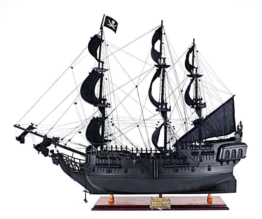 ALDO Hobbies & Creative Arts> Collectibles> Scale Model L: 28 W: 8 H: 24 Inches / NEW / Wood Black Pearl Pirates Flying Dutchman of The Caribbean Medium Tall Ship Wood Model Sailboat Assembled