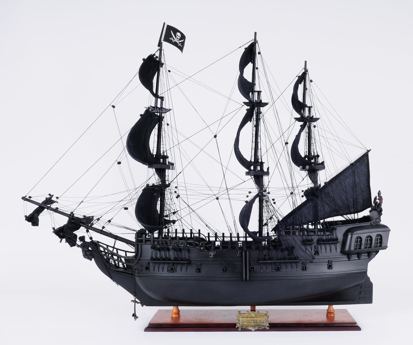 ALDO Hobbies & Creative Arts> Collectibles> Scale Model L: 35 W: 10.5 H: 29 Inches / NEW / Wood Black Pearl Pirates of The Caribbean Large Tall Ship Wood Model Sailboat Assembled