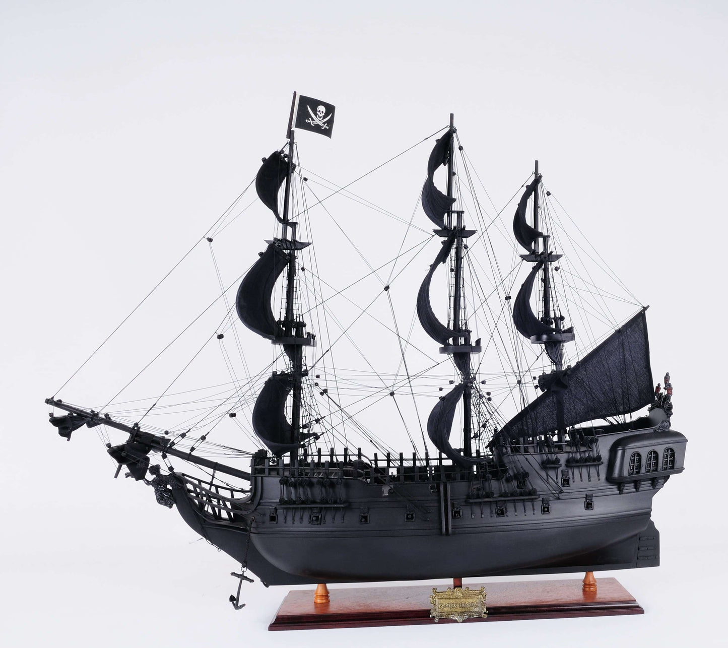 ALDO Hobbies & Creative Arts> Collectibles> Scale Model L: 35 W: 10.5 H: 29 Inches / NEW / Wood Black Pearl Pirates of The Caribbean Large Tall Ship Wood Model Sailboat Assembled