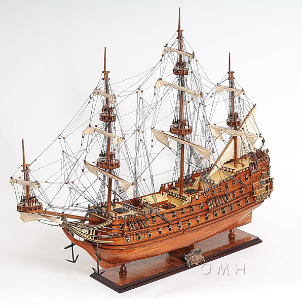 ALDO Hobbies & Creative Arts> Collectibles> Scale Model L: 36.7 W: 11.75 H: 31.7 Inches / NEW / Wood De Zeven Provinciën Dutch Roya Navy Tall Ship Wood  Large Model Sailboat Assembled