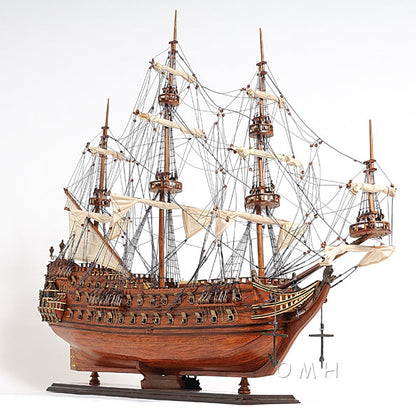 ALDO Hobbies & Creative Arts> Collectibles> Scale Model L: 36.7 W: 11.75 H: 31.7 Inches / NEW / Wood De Zeven Provinciën Dutch Roya Navy Tall Ship Wood  Large Model Sailboat Assembled