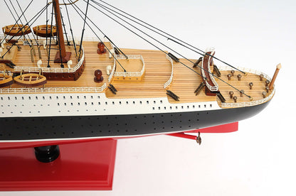 ALDO Hobbies & Creative Arts> Collectibles> Scale Model L: 40 W: 5 H: 12 Inches / NEW / Wood Queen Mary British Flagship Star Painted Passenger Ship Ocean Liner Large Wood Model Assembled