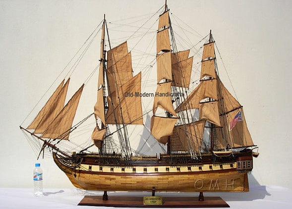 ALDO Hobbies & Creative Arts> Collectibles> Scale Model L: 72 W: 20 H: 60 Inches / NEW / Wood USS Constitution Exclusive Edition Xtra Large Tall Ship Wood Model Sailboat Assembled